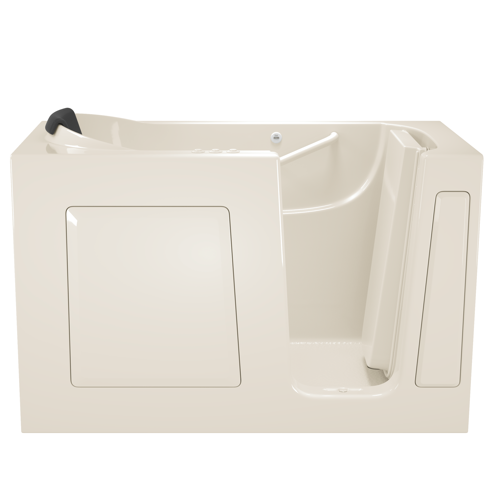 Gelcoat Premium Series 30 x 60 -Inch Walk-in Tub With Combination Air Spa and Whirlpool Systems - Right-Hand Drain